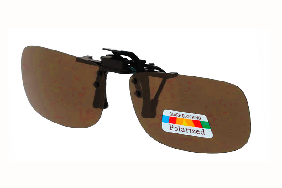 Polaroid clip-on solbrille i aflangt smalt design - Design nr. s4044