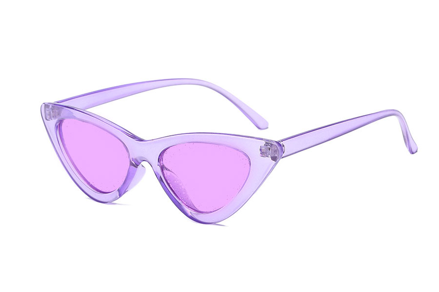 Fræk cateye solbrille i lilla nuancer - Design nr. s4139
