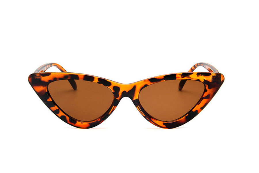 Fræk skilpadde brun solbrille i Cat-Eye design. - Design nr. s4142