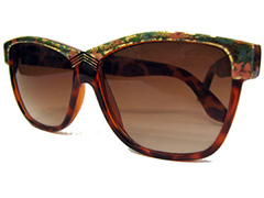 Retro solbrille med blomster - Design nr. s683